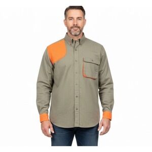 Master Sportsman Men's Long Sleeve Hunting Shirt Orange‎ Safety Size LG